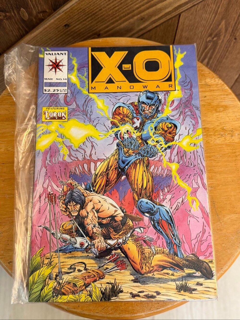 X-O Manowar #14 & #15 Valiant Comics 1993 Turok Dinosaur Hunter Lot of 2 (9020)